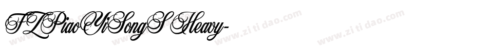 FZPiaoYiSongS Heavy字体转换